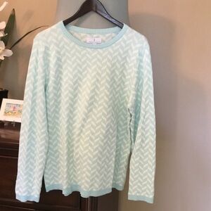 Sport Haley Light Green Chevron Knit